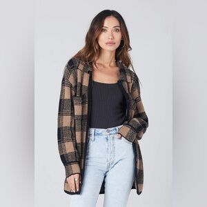 Saltwater Luxe Sweater Long Cardigan Brown Cozy